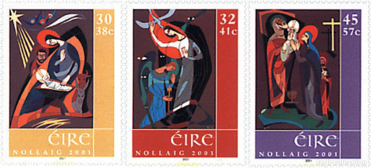 Sellos: 93613 MNH IRLANDA 2001 NAVIDAD