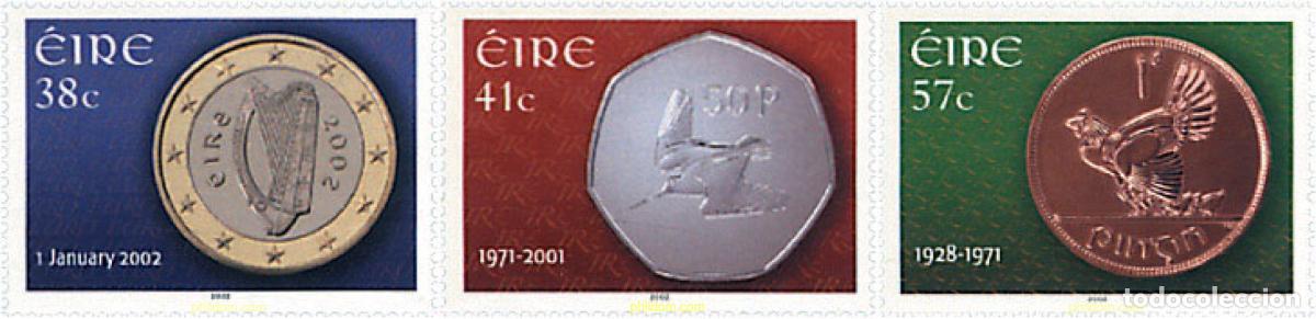Sellos: 87886 MNH IRLANDA 2002 PUESTA EN CIRCULACION DEL EURO