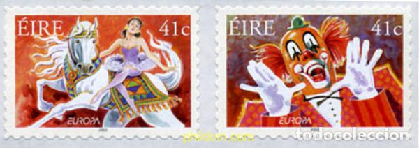 Sellos: 327345 MNH IRLANDA 2002 EUROPA CEPT 2002 - EL CIRCO