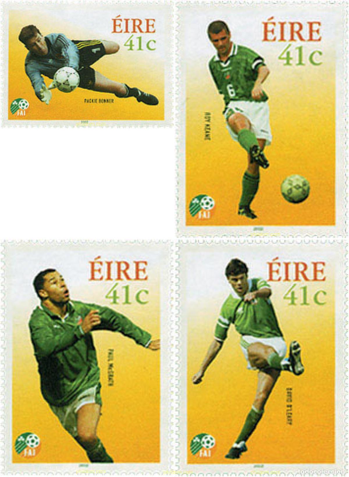 Sellos: 98475 MNH IRLANDA 2002 COPA DEL MUNDO DE FUTBOL. COREA DEL SUR Y JAPON-02