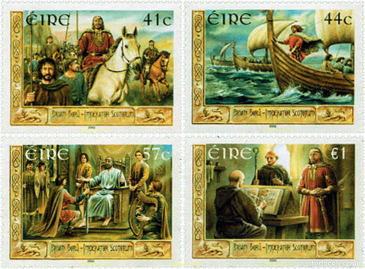 Sellos: 99107 MNH IRLANDA 2002 MILENARIO DE LA REALEZA SUPREMA DE BRIAN BORU