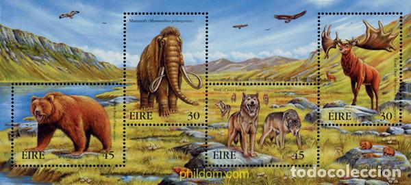 Sellos: 100548 MNH IRLANDA 1999 FAUNA EXTINGUIDA DE IRLANDA