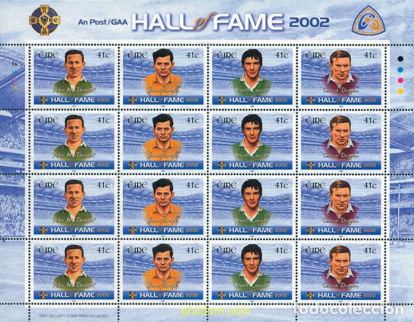 Sellos: 106713 MNH IRLANDA 2002 SALON DE LA FAMA 2002