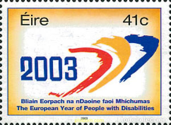 Sellos: 124945 MNH IRLANDA 2003 A&Ntilde;O EUROPEO DE LAS PERSONAS CON DISCAPACIDAD