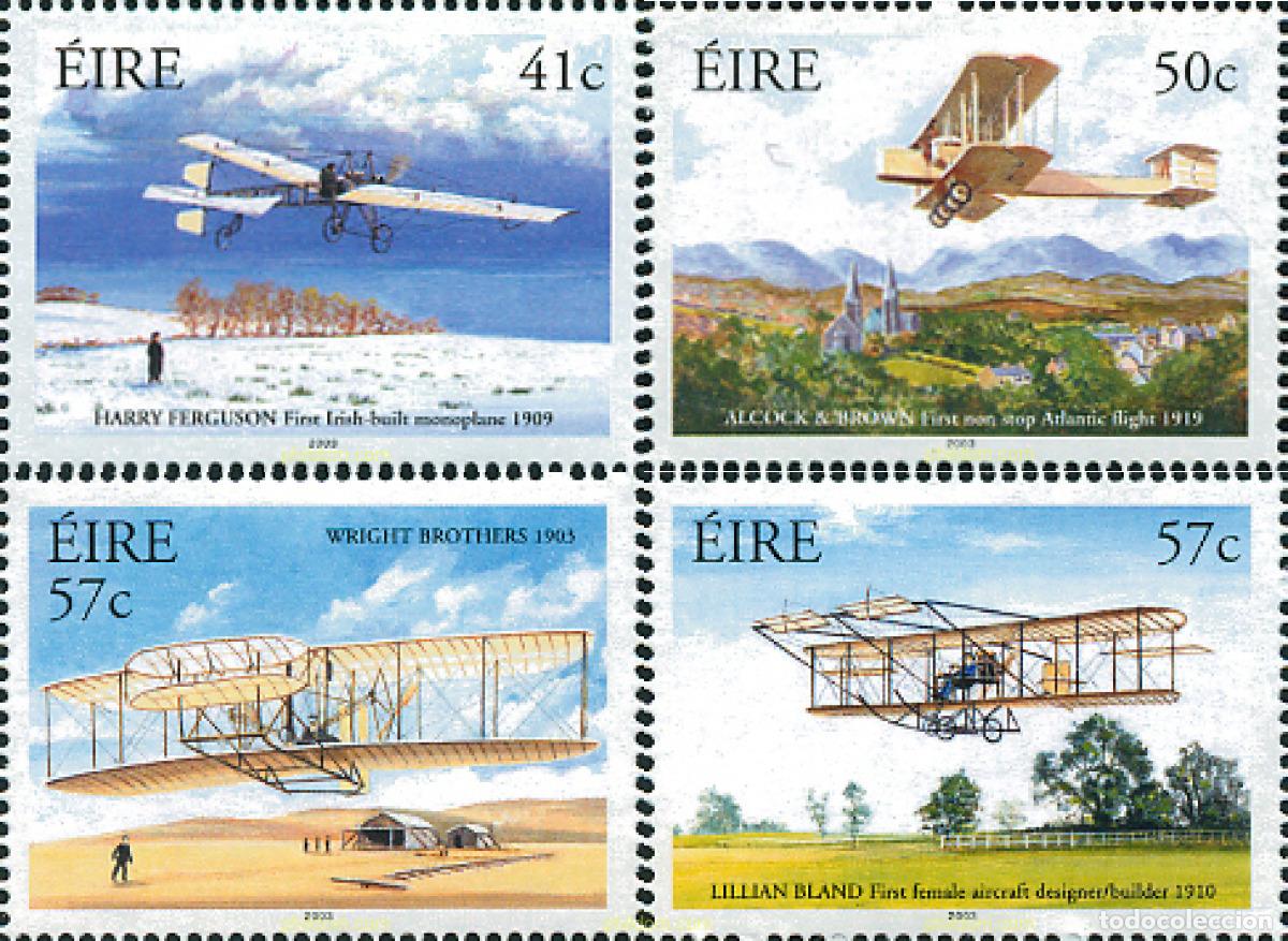 Sellos: 127643 MNH IRLANDA 2003 CENTENARIO DE LA AVIACION