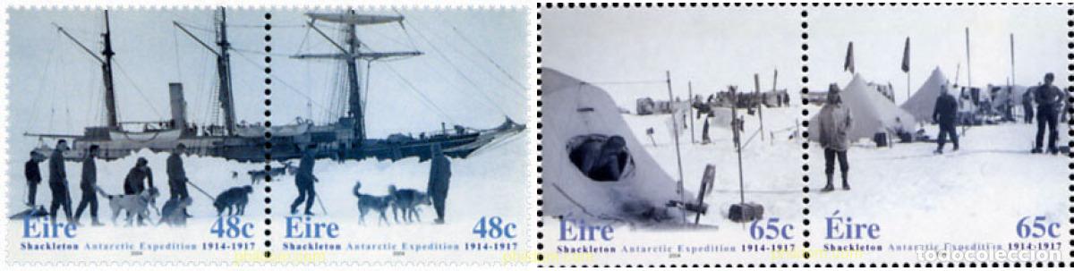 Timbres: 144219 MNH IRLANDA 2004 90 ANIVERSARIO DE LA EXPEDICION ANTARTICA DE ERNEST SHACKLETON