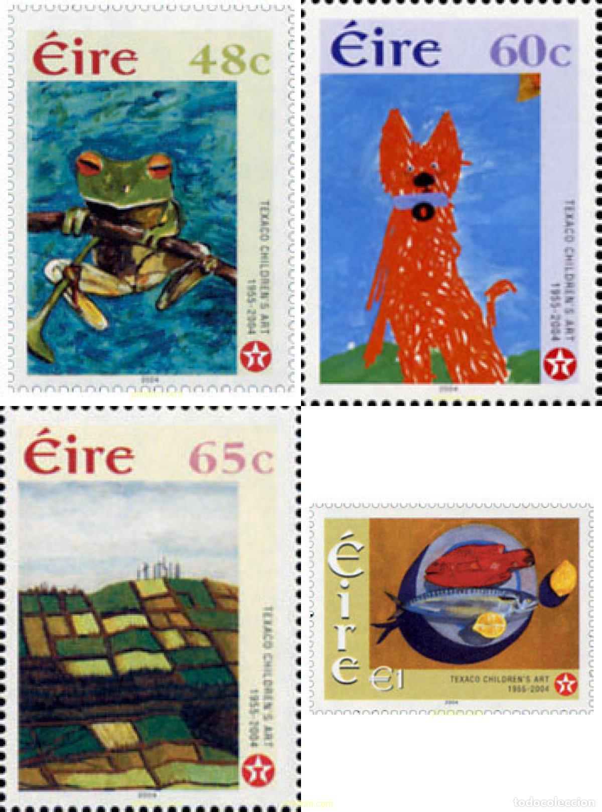 Sellos: 145793 MNH IRLANDA 2004 50 ANIVERSARIO DEL CONCURSO DE ARTE INFANTIL TEXACO