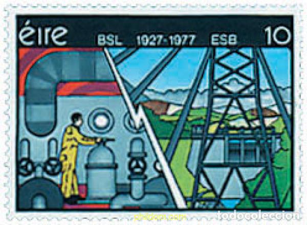 Francobolli: 164765 MNH IRLANDA 1977 50 ANIVERSARIO DE LA OFICINA DE DISTRIBUCION ELECTRICA