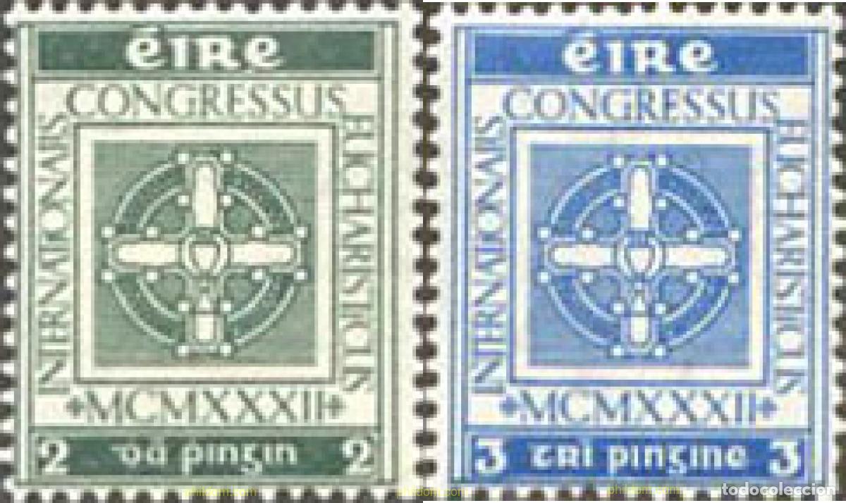 Briefmarken: 216439 HINGED IRLANDA 1932 CONGRESO EUCARISTICO INTERNACIONAL EN DUBLIN