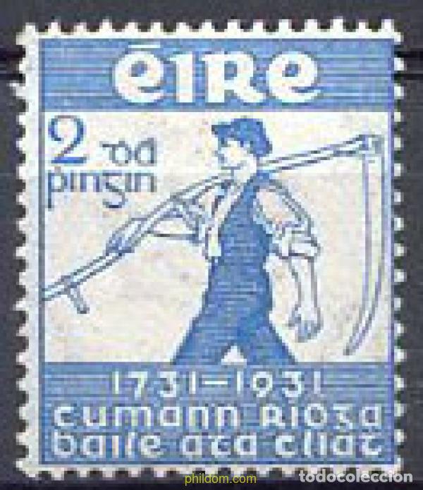Timbres: 164346 HINGED IRLANDA 1931 200 ANIVERSARIO DE LA SOCIEDAD REAL DE DUBLIN