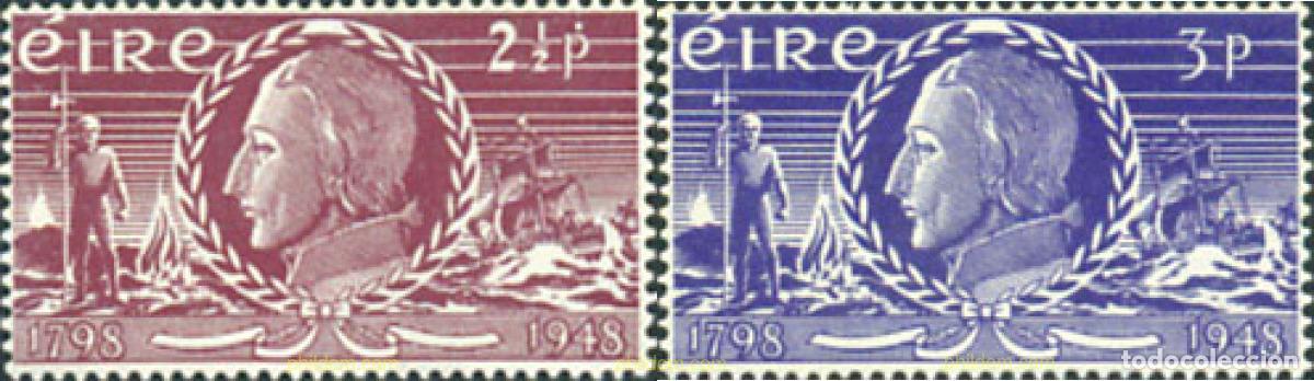 Timbres: 164388 MNH IRLANDA 1948 150 ANIVERSARIO DE LA INSURRECCION DE 1798