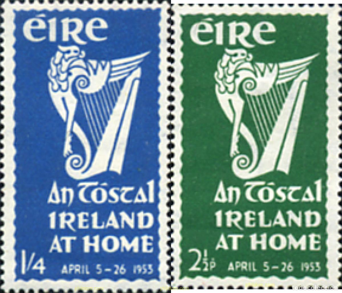 Timbres: 327282 HINGED IRLANDA 1953 FIESTA NACIONAL