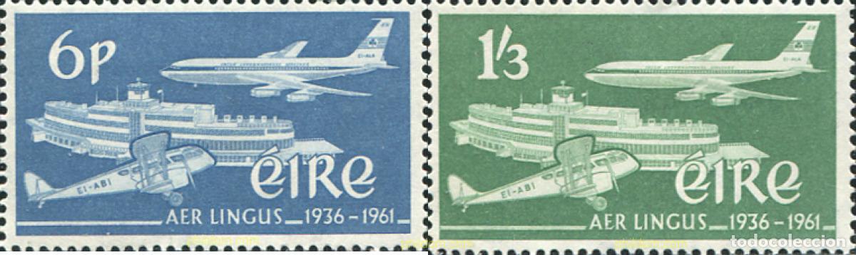 Francobolli: 164427 MNH IRLANDA 1961 25 ANIVERSARIO DE LA COMPA&Ntilde;IA AEREA AER LINGUS