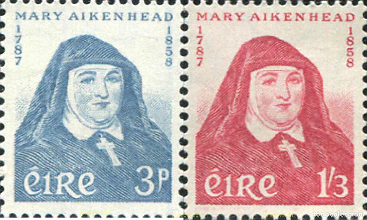 Francobolli: 164419 MNH IRLANDA 1958 CENTENARIO DE LA MUERTE DE SOR MARY AIKENHEAD
