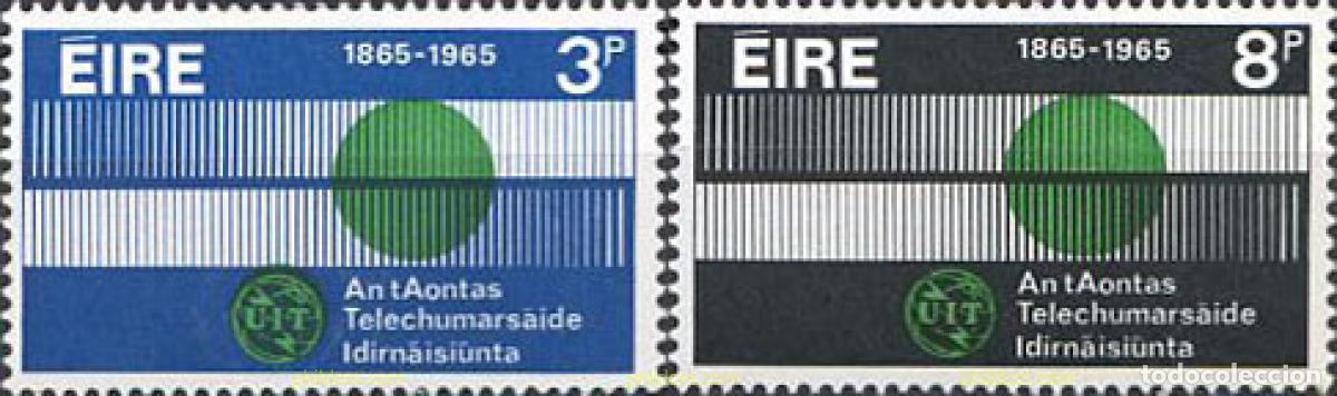 Francobolli: 164433 MNH IRLANDA 1965 CENTENARIO DE LA UNION INTERNACIONAL DE TELECOMUNICACIONES