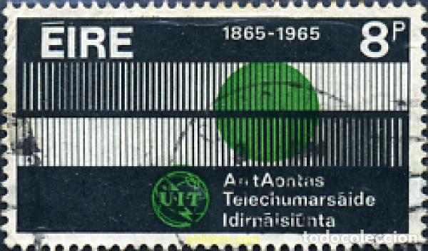 Francobolli: 286660 USED IRLANDA 1965 CENTENARIO DE LA UNION INTERNACIONAL DE TELECOMUNICACIONES