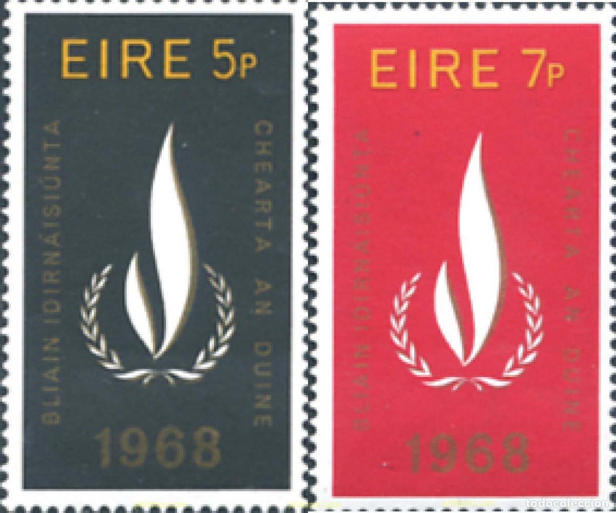 Francobolli: 164453 MNH IRLANDA 1968 A&Ntilde;O INTERNACIONAL DE LOS DERECHOS HUMANOS