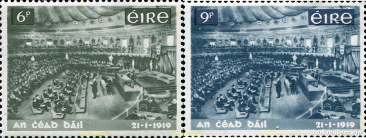 Sellos: 164454 MNH IRLANDA 1969 50 ANIVERSARIO DEL PARLAMENTO IRLANDES