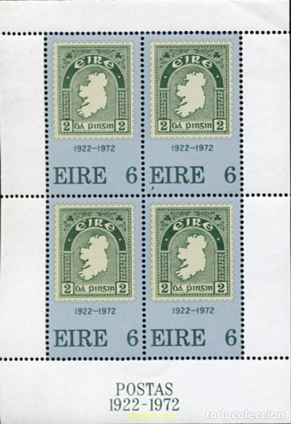 Sellos: 147168 MNH IRLANDA 1972 50 ANIVERSARIO DEL PRIMER SELLO IRLANDES