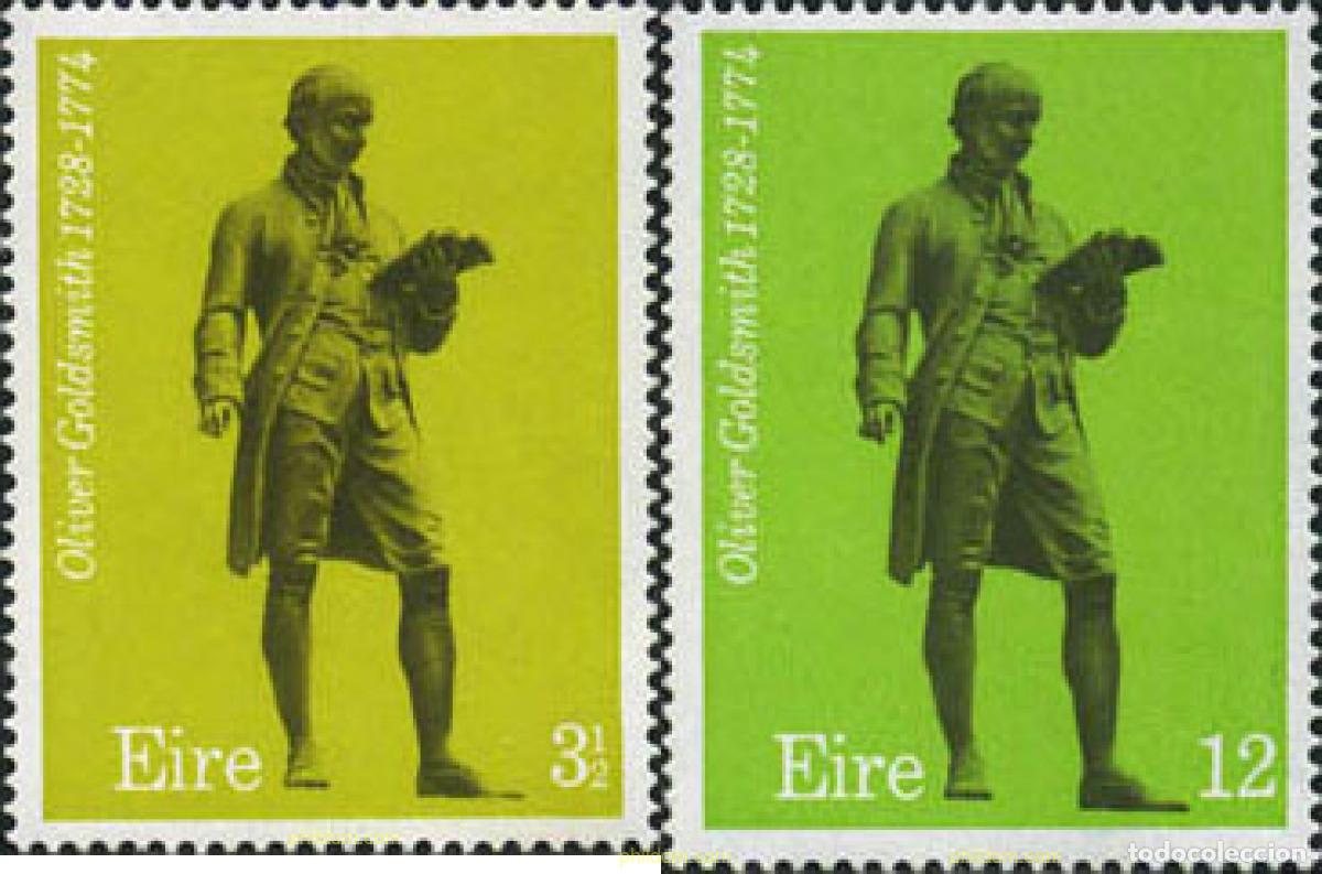 Sellos: 164728 MNH IRLANDA 1974 200 ANIVERSARIO DE LA MUERTE DE OLIVER GOLDSMITH