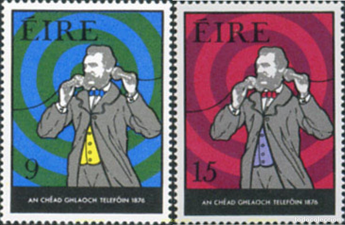 Sellos: 164747 MNH IRLANDA 1976 CENTENARIO DEL TELEFONO