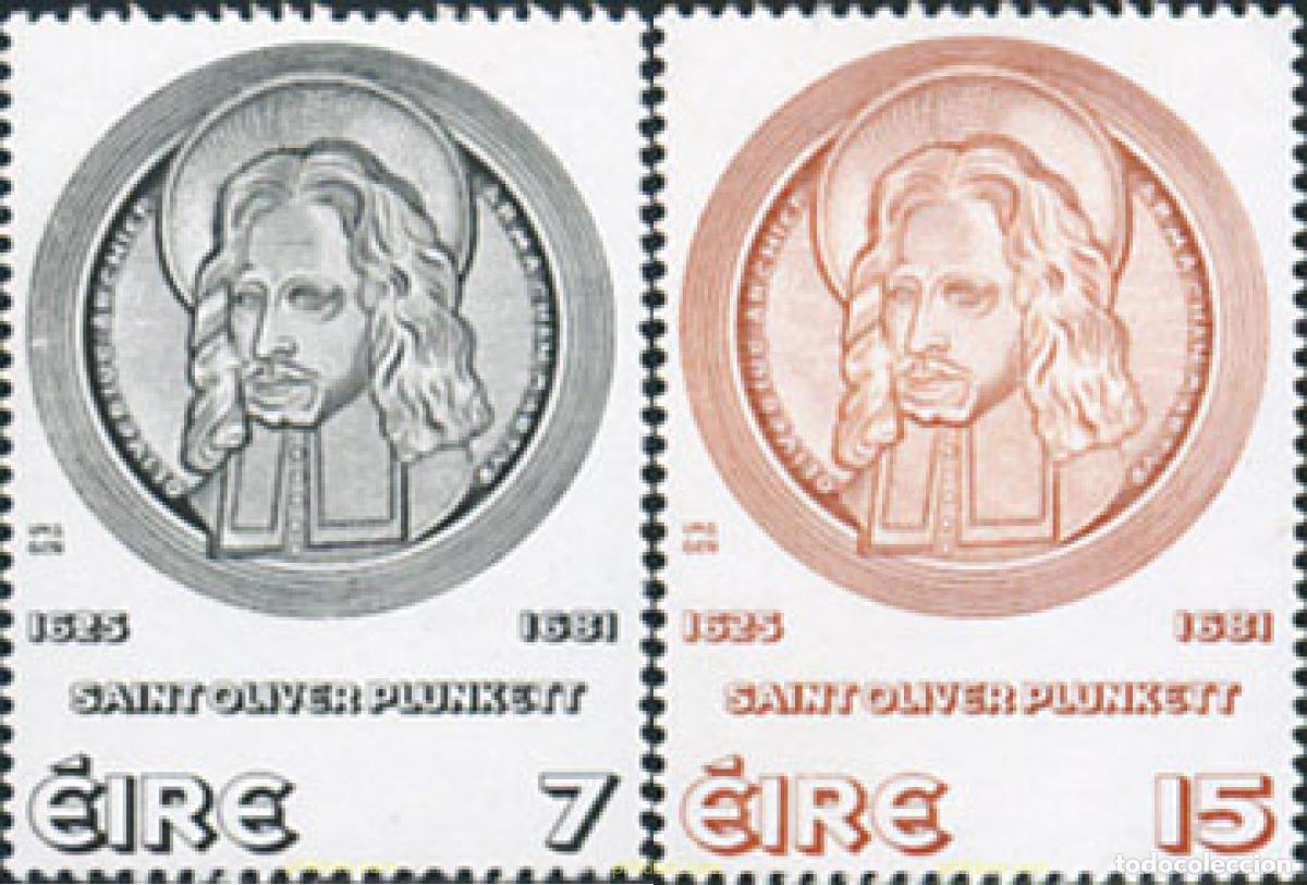 Sellos: 164744 MNH IRLANDA 1975 CANONIZACION DE OLIVER PLUNKETT