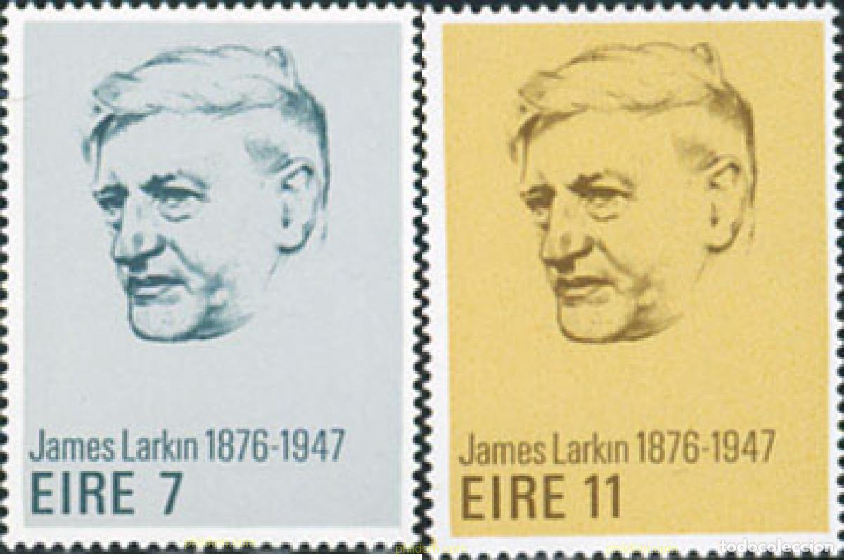 Sellos: 164746 MNH IRLANDA 1976 CENTENARIO DEL NACIMIENTO DE JAMES LARKIN