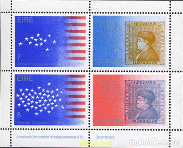 Sellos: 147174 MNH IRLANDA 1976 BICENTENARIO DE LA INDEPENDENCIA DE LOS ESTADOS UNIDOS