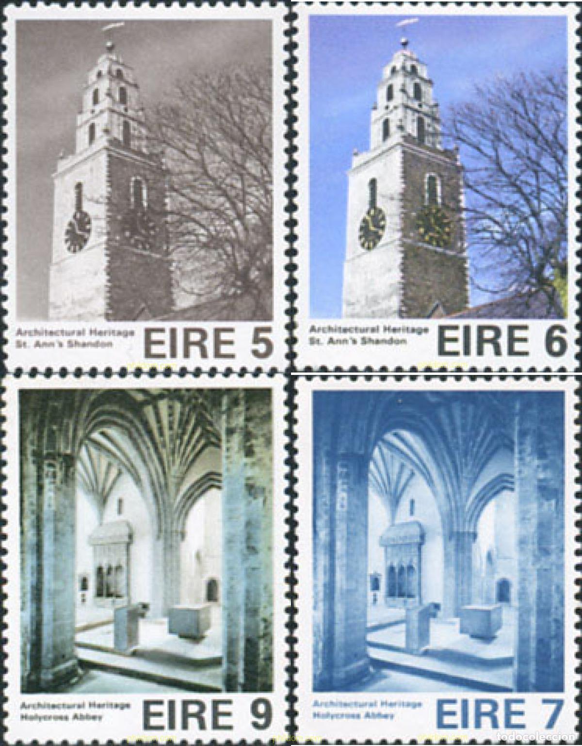 Sellos: 164743 MNH IRLANDA 1975 A&Ntilde;O EUROPEO DEL PATRIMONIO ARQUITECTONICO