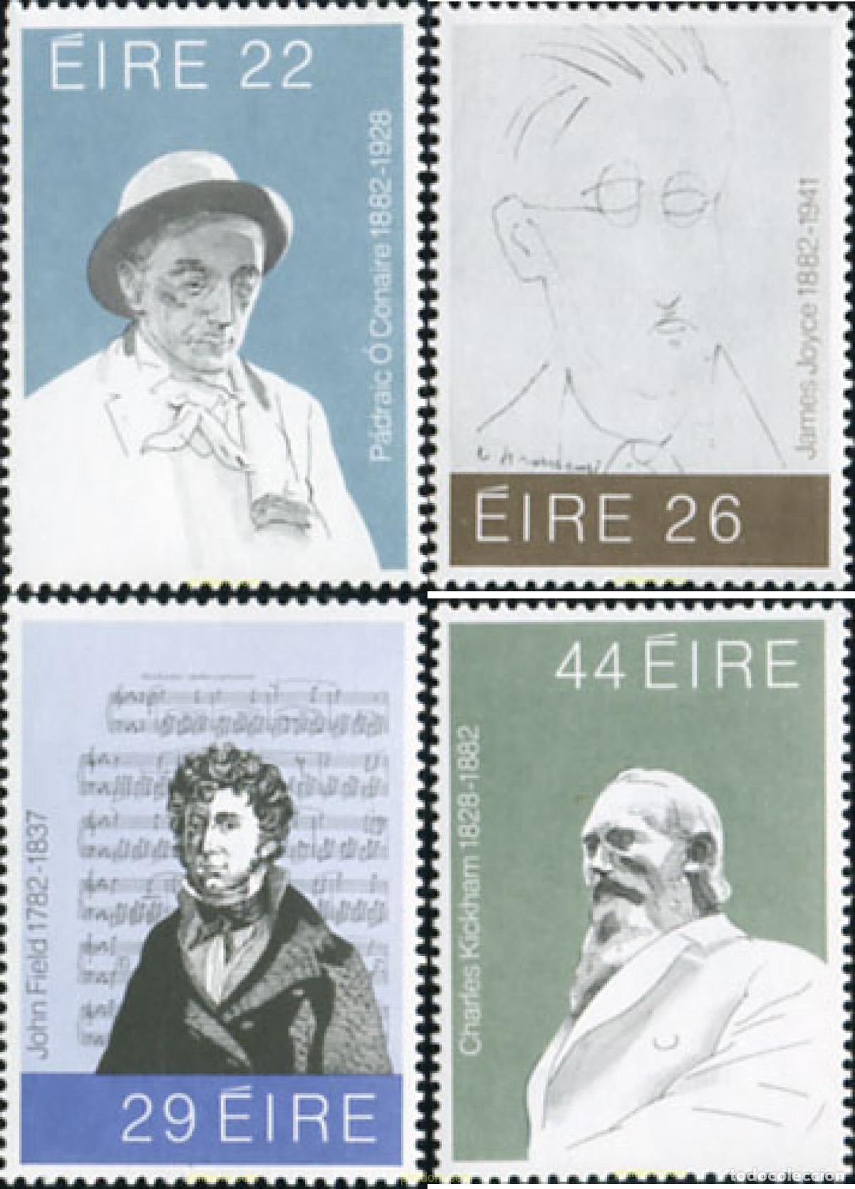 Stamps: 164807 MNH IRLANDA 1982 PERSONAJES CELEBRES