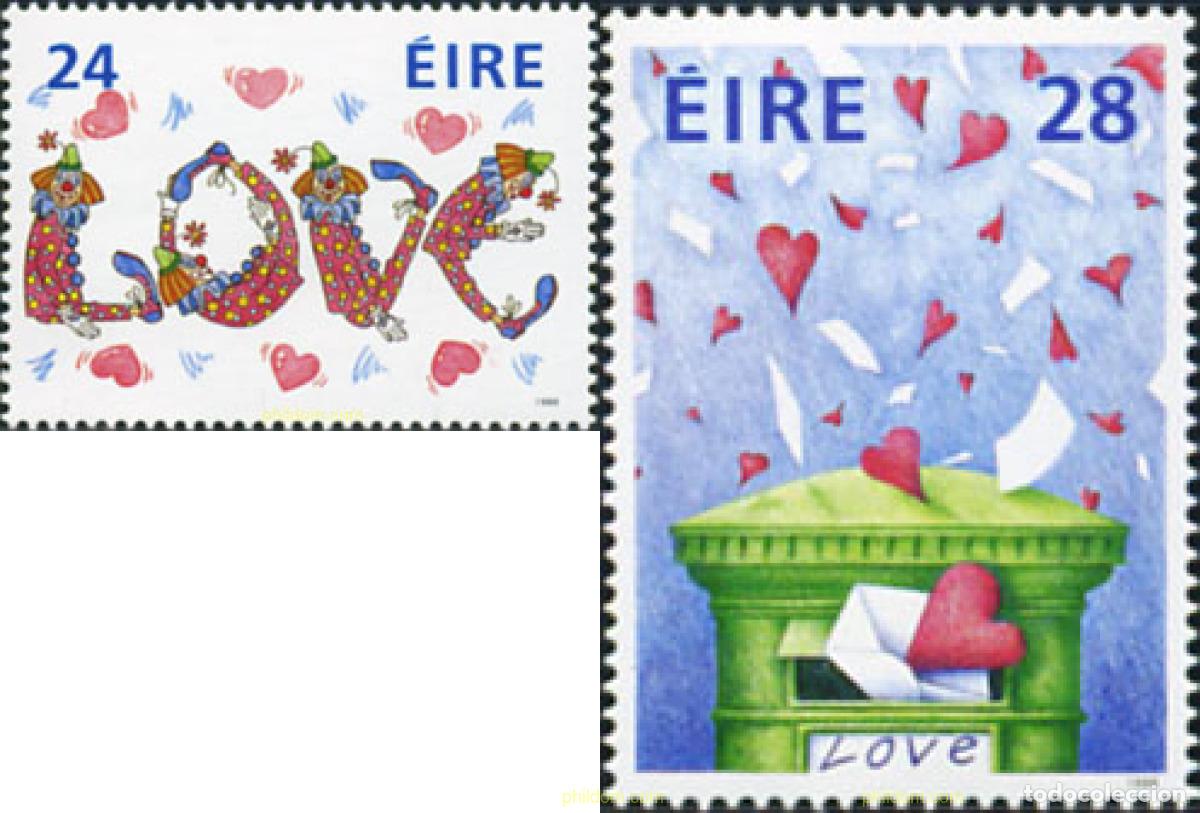 Stamps: 164878 MNH IRLANDA 1988 DIA DE SAN VALENTIN