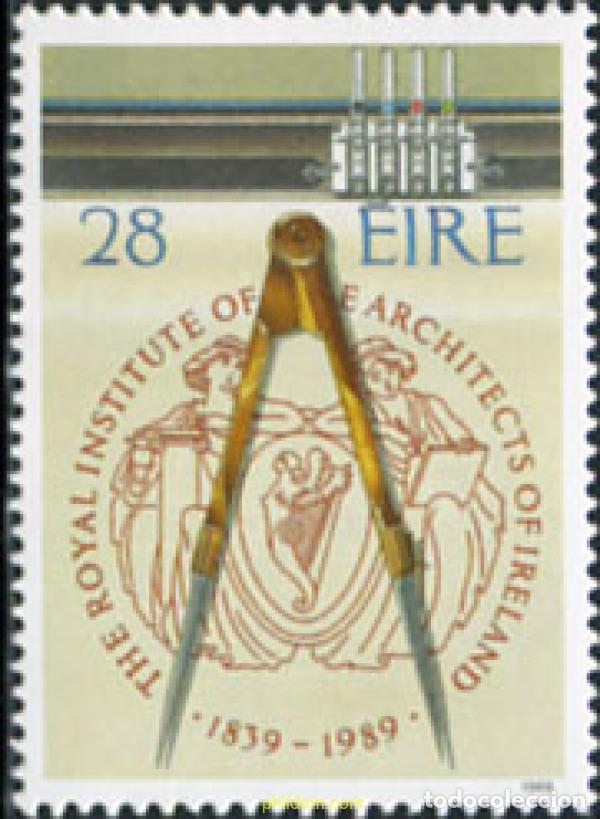 Sellos: 164898 MNH IRLANDA 1989 150 ANIVERSARIO DEL INSTITUTO REAL IRLANDES DE ARQUITECTOS