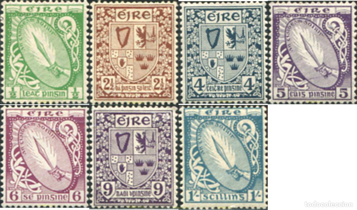 Sellos: 634524 HINGED IRLANDA 1922 SIMBOLOS NACIONALES