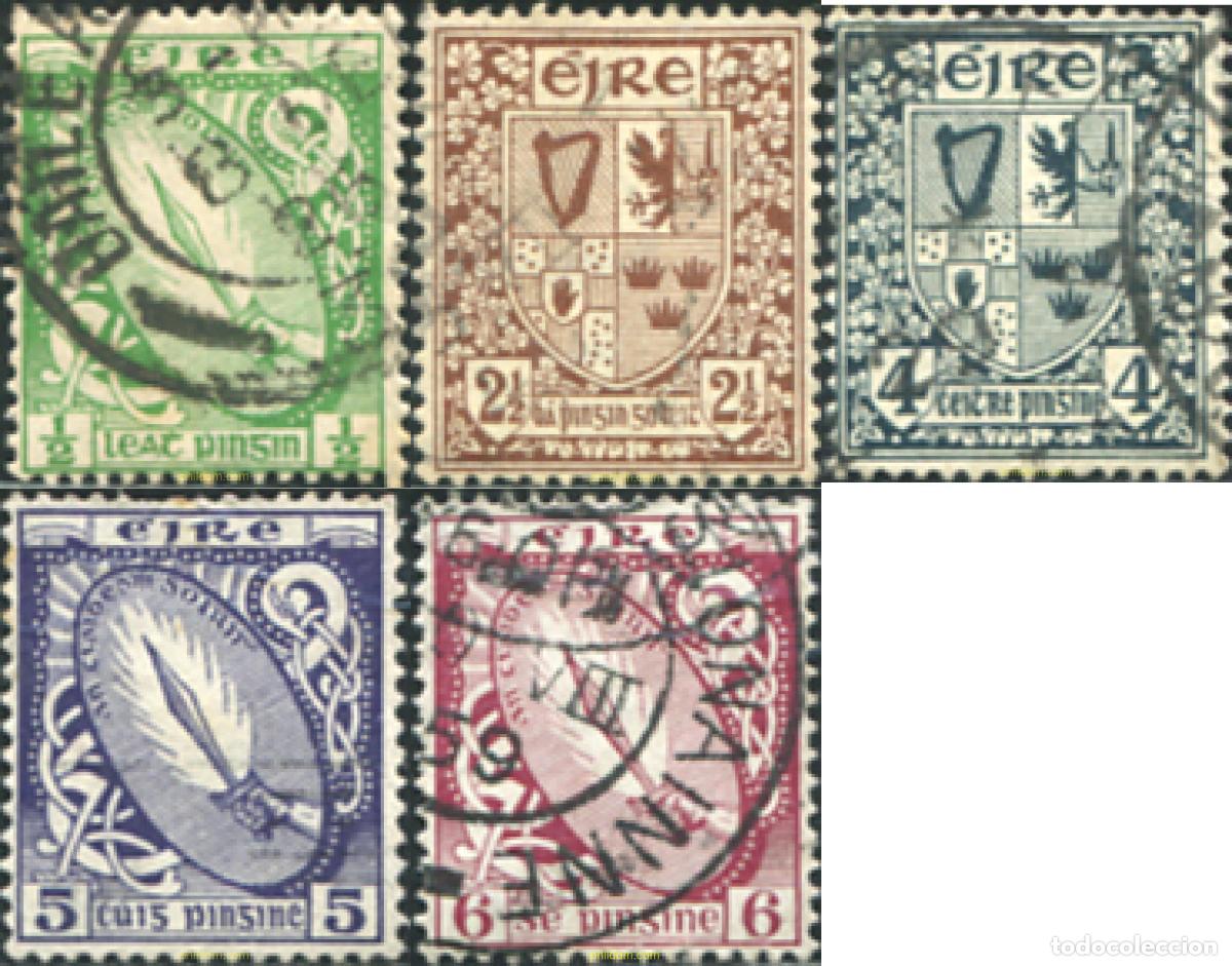 Sellos: 634526 USED IRLANDA 1922 SIMBOLOS NACIONALES