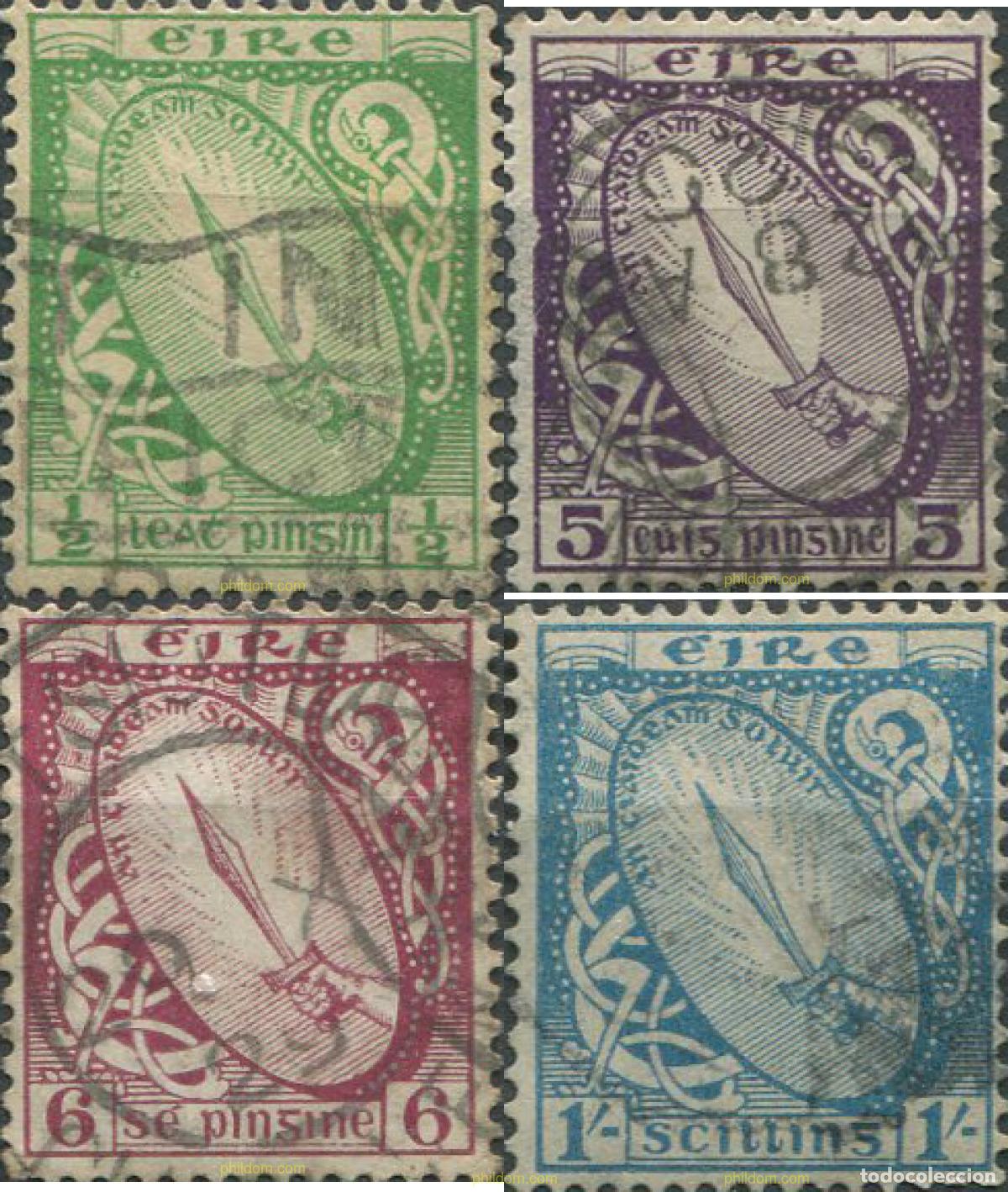 Sellos: 666602 USED IRLANDA 1922 SIMBOLOS NACIONALES