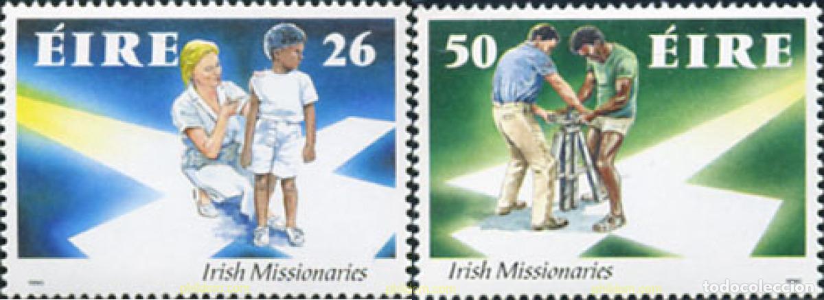Sellos: 164913 MNH IRLANDA 1990 MISIONEROS IRLANDESES