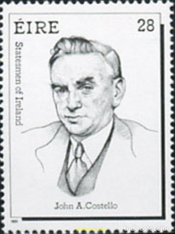 Sellos: 164961 MNH IRLANDA 1991 HOMBRES DE ESTADO