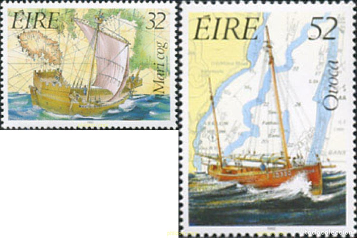 Sellos: 164972 MNH IRLANDA 1992 HISTORIA DE LA NAVEGACION