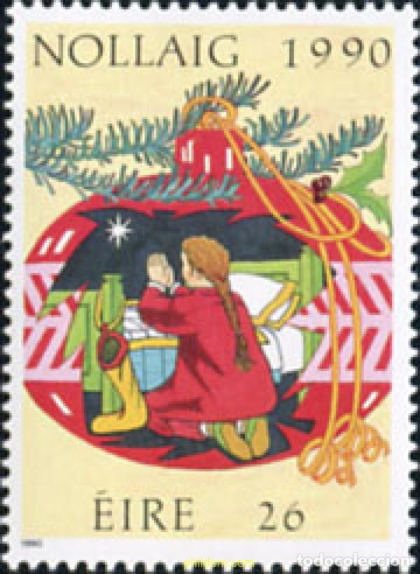 Sellos: 244368 MNH IRLANDA 1990 NAVIDAD