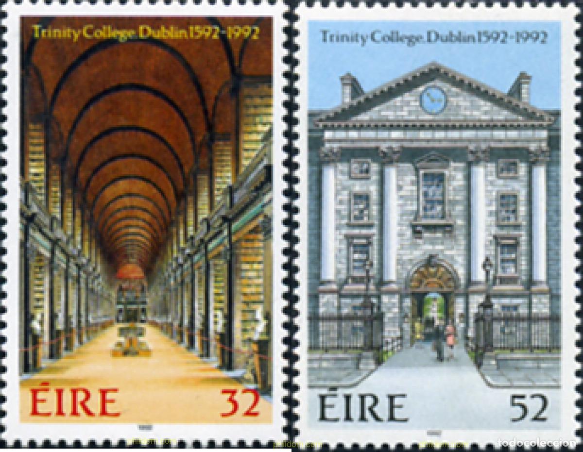 Sellos: 164978 MNH IRLANDA 1992 400 ANIVERSARIO DEL TRINITY COLLEGE DE DUBLIN