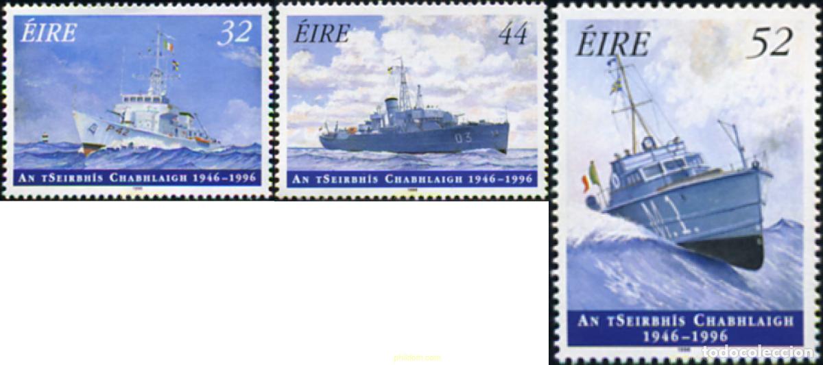 Selos: 147308 MNH IRLANDA 1996 50 ANIVERSARIO DEL SERVICIO NAVAL DE IRLANDA