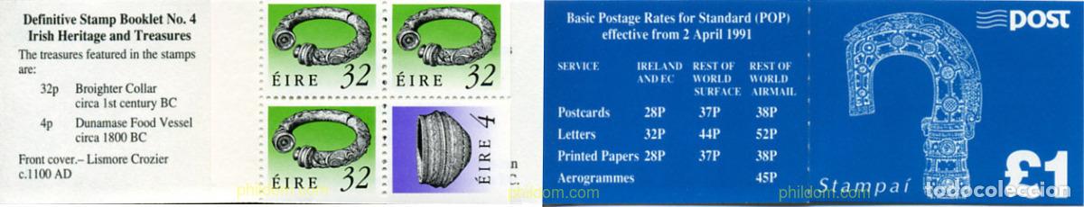 Sellos: 170003 MNH IRLANDA 1990 TESOROS DE ARTE DE IRLANDA