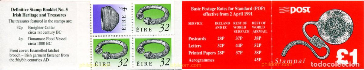 Sellos: 327308 MNH IRLANDA 1990 TESOROS DE ARTE DE IRLANDA
