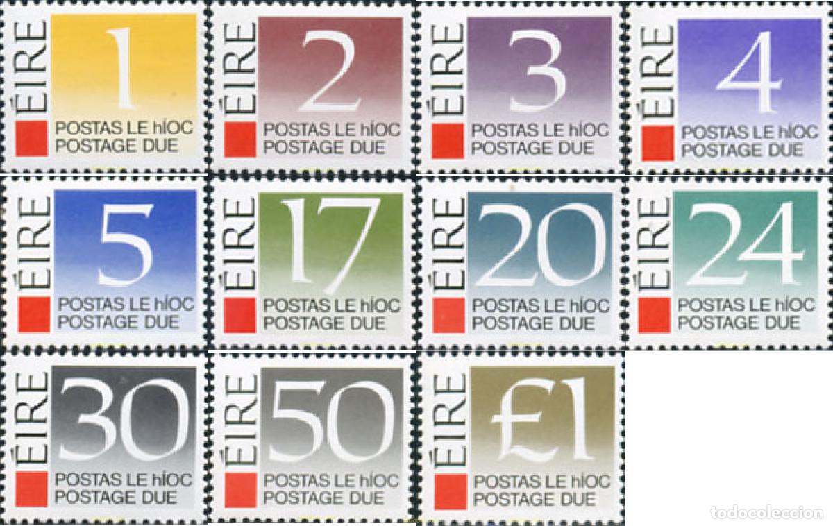 Sellos: 164891 MNH IRLANDA 1988 CIFRAS