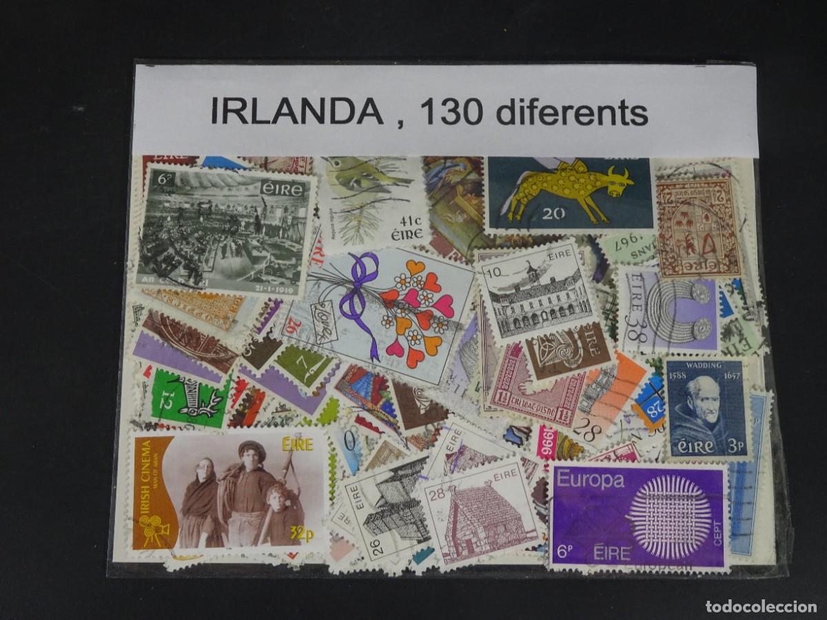 Briefmarken: LOTE SELLOS IRLANDA , USADOS 130 DIFERENTES , VER FOTOS