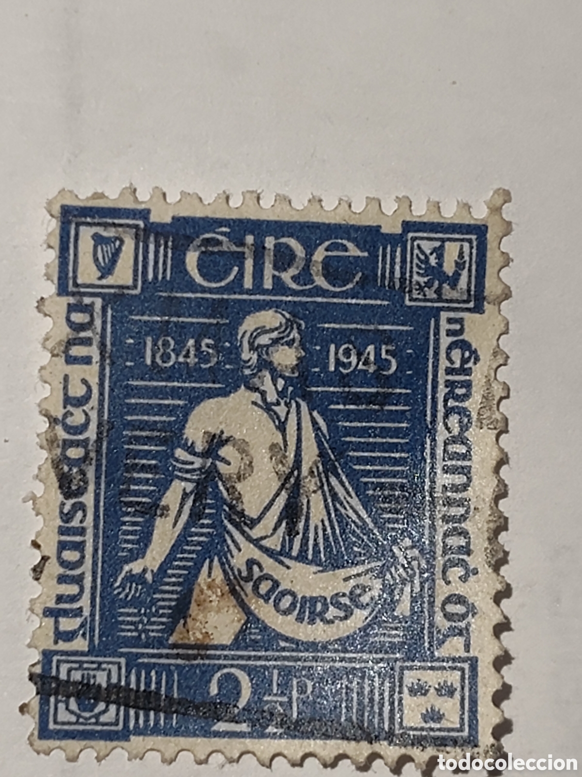 Sellos: Sello de Irlanda Centenario del Fallecimiento de Thomas Davis escritor y pol&iacute;tico 1945 usado