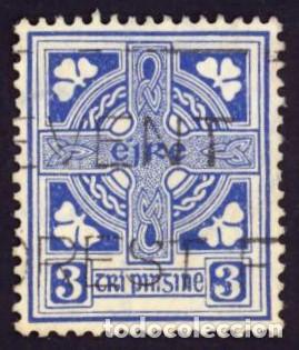 Sellos: Irlanda. Cruz Celta. 1940. YT-83. Usado