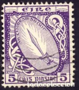 Sellos: Irlanda. Espada de Luz. 1922-24. YT-47. Usado