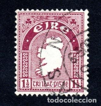 Sellos: Irlanda. Mapa. 1941-44. YT-80. Usado