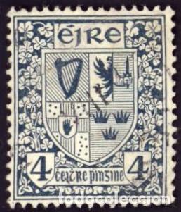 Stamps: Irlanda. Escudo de Armas. 1940. YT-84. Usado